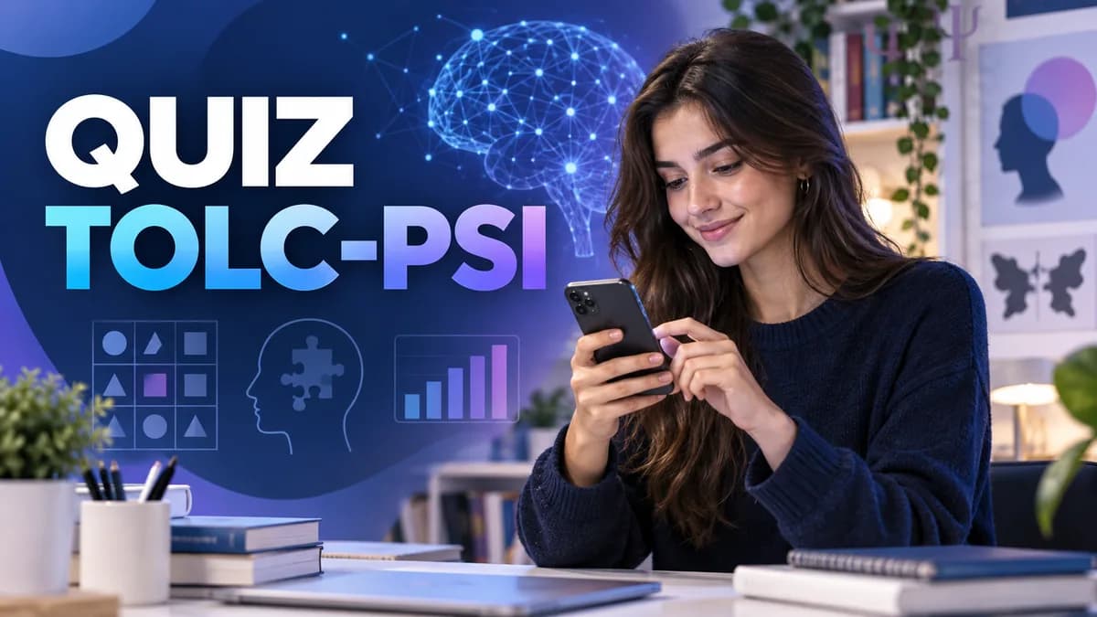 Quiz TOLC-PSI: 10 domande sul modello del test di Psicologia — app UniTest Pro