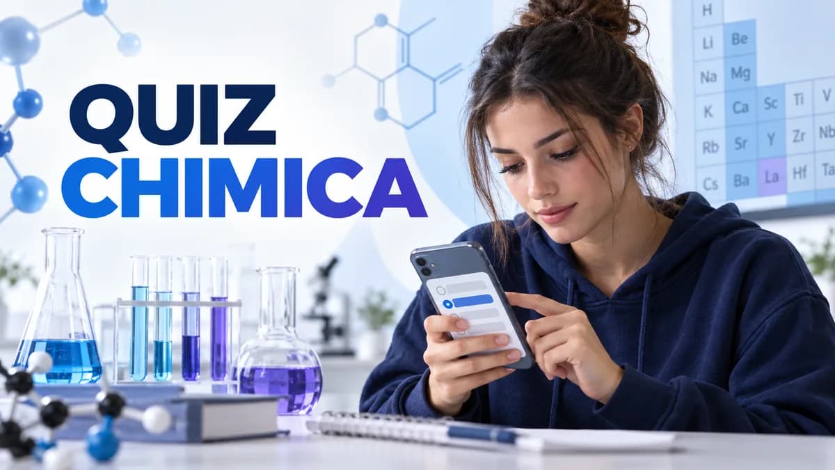 Quiz Chimica semestre filtro: 10 domande sul modello d'esame — app UniTest Pro