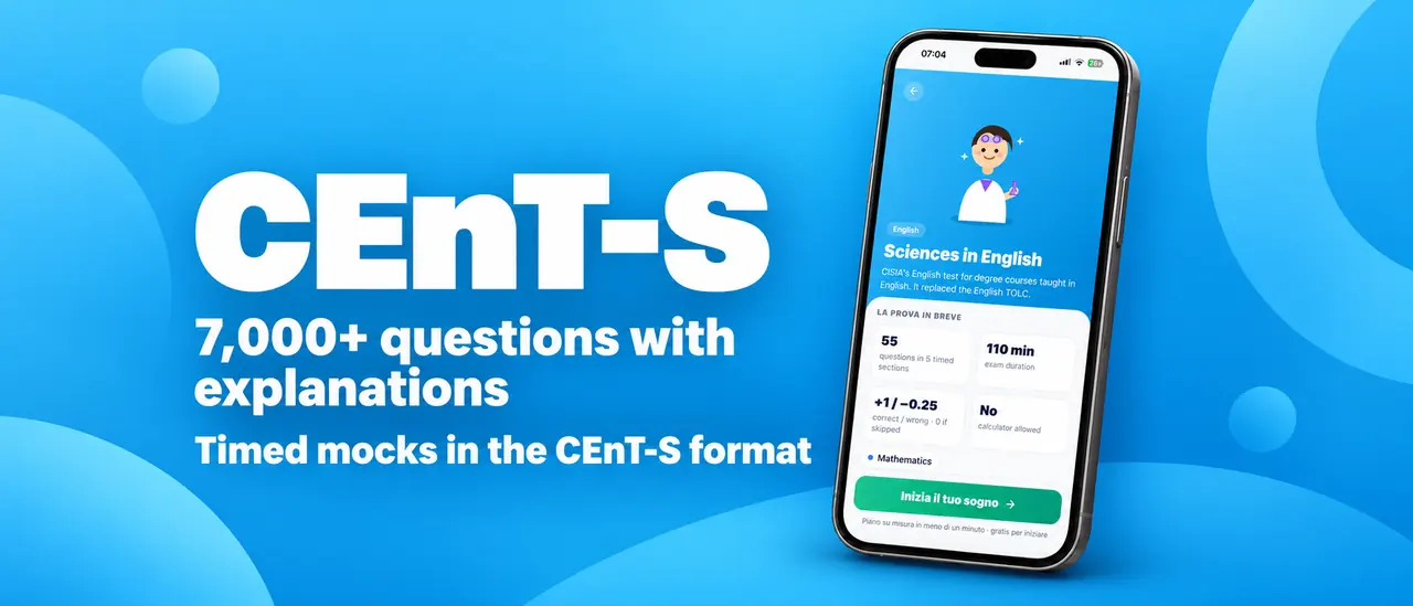 CEnT-S: 7,000+ questions with explanations, timed mocks in the CEnT-S format